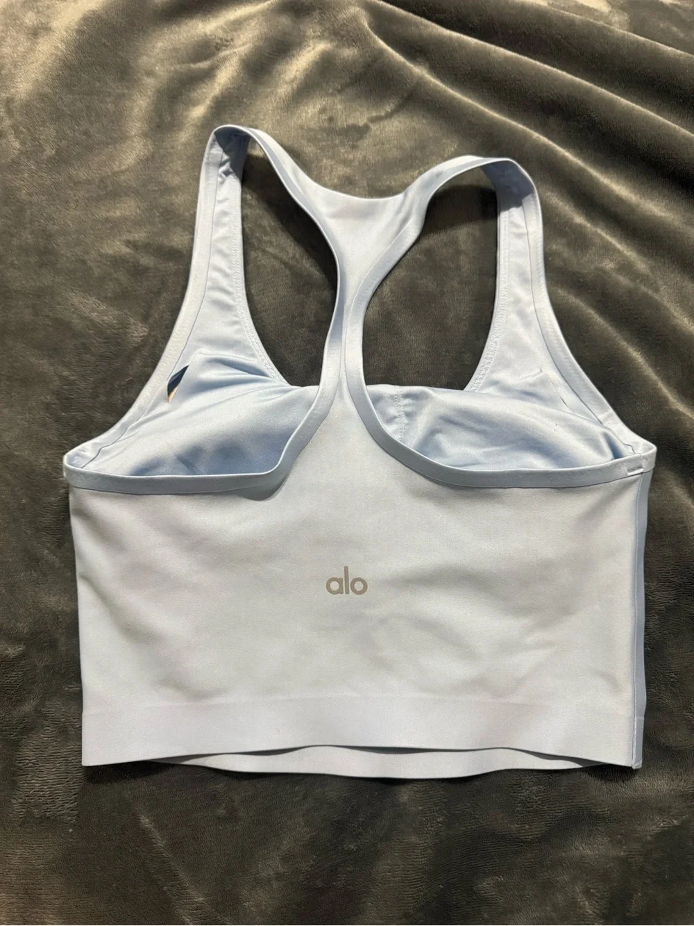 ALO Airlift Super Sleek Bra Tank- Seashell Blue